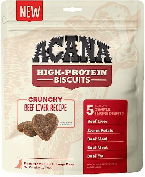 acana high-protein biscuits grain-free beef liver recipe