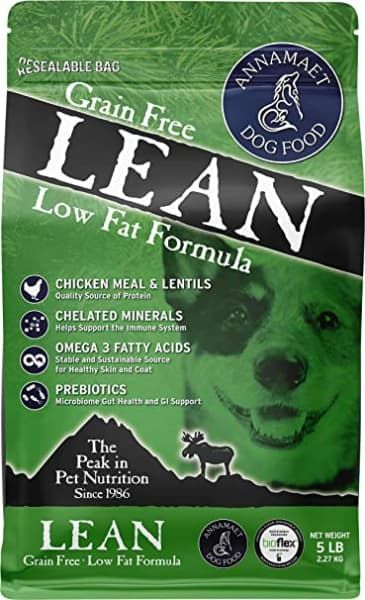 annamaet grain-free lean low fat formula dry dog food