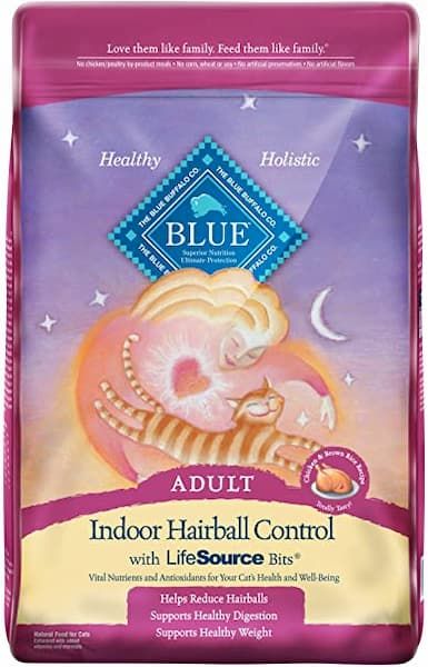blue buffalo blue indoor hairball control mature
