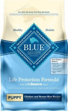 blue buffalo life protection formula natural puppy chicken and brown rice dry dog food