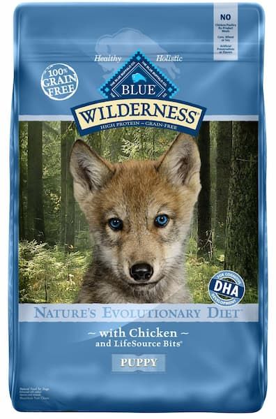 blue buffalo wilderness natural puppy high protein grain free chicken dry dog food