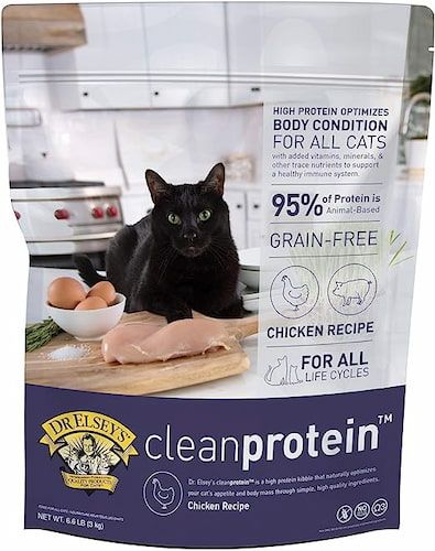 dr elsey cleanprotein chicken formula grain-free dry cat food