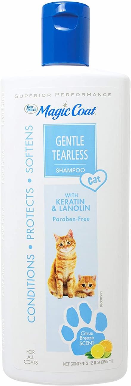 four paws magic coat cat gentile tearless shampoo