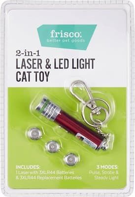 frisco 2-in-1 laser and led light cat toy