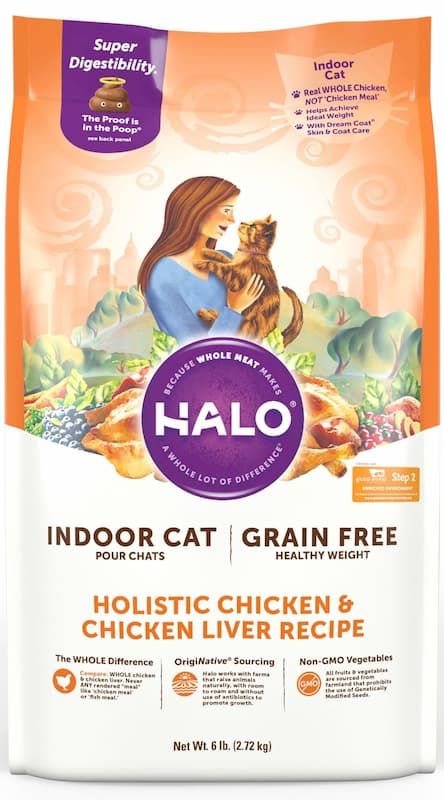 halo grain free indoor healthy weight dry cat food