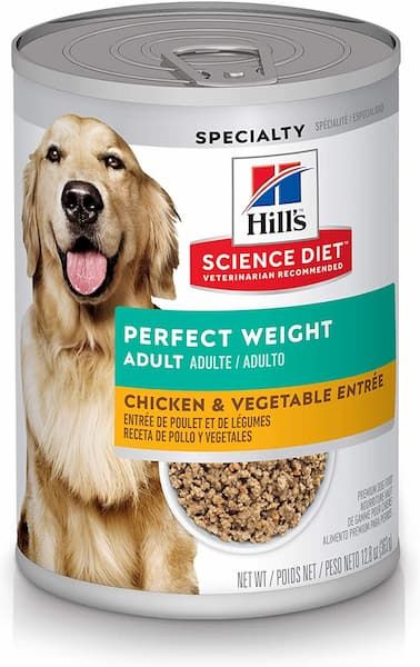 hill science diet adult perfect weight canned dog food