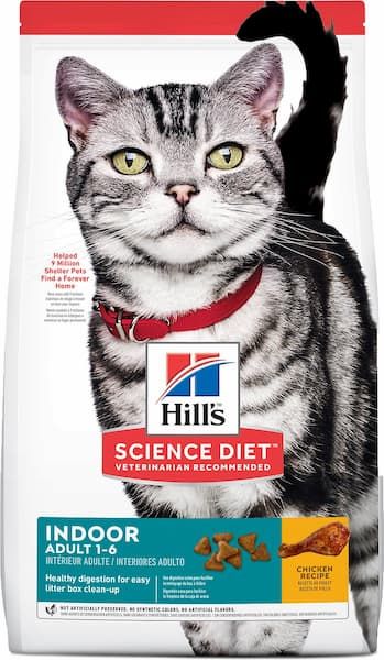 hills science diet dry cat food for adult indoor cats chicken recipe