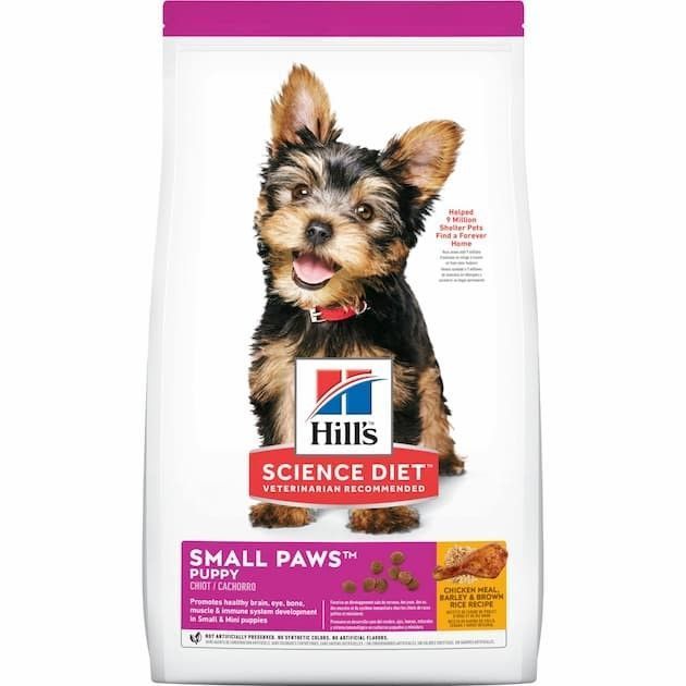 hills science diet puppy small paws chickenmeal barley and brown rice recipe
