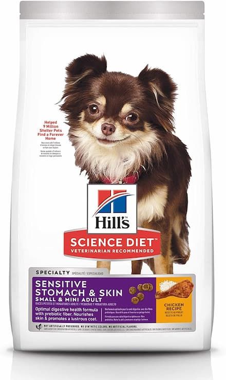 hills science diet sensitive stomach skin dry dog food