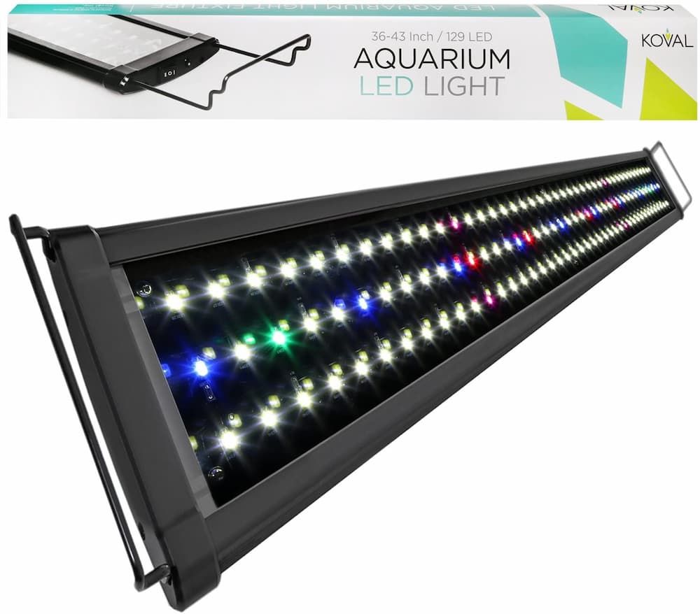 koval aquarium lighting fish tank light hood with extendable brackets