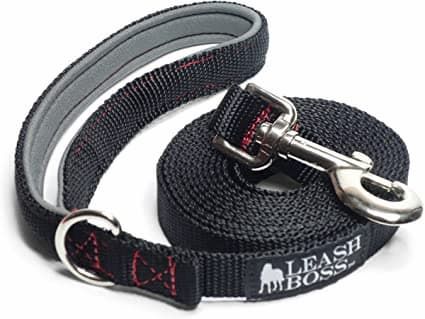 leashboss padded handle long dog leash