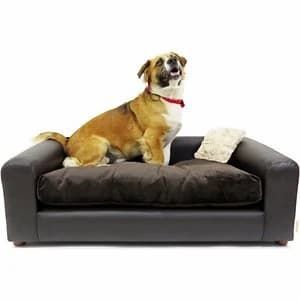 moots premium leatherette sofa dog bed with removable cover
