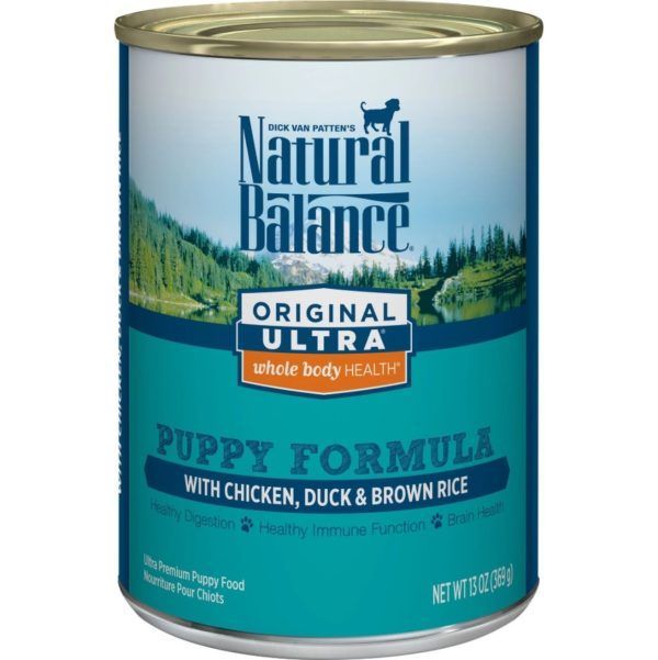 natural balance puppy formula original ultra whole body health chicken duck and brown rice wet dog food