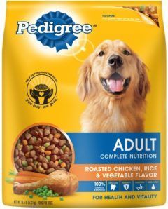 pedigree adult complete nutrition roasted chicken rice vegetable flavor dry dog food
