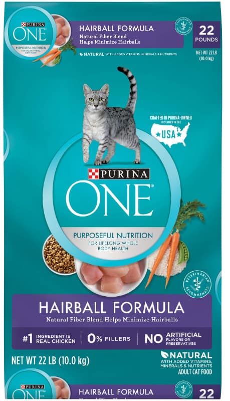 purina one hairball adult formula dry cat food