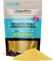 raw paws organic hip and joint green lipped mussel supplement powder