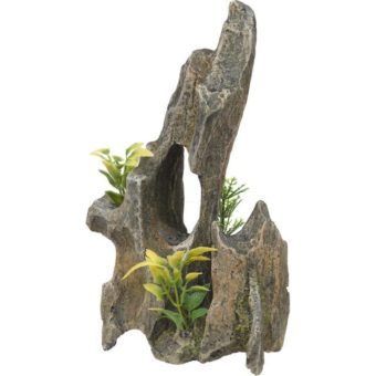 rockgarden resin driftwood pinnacle with plants