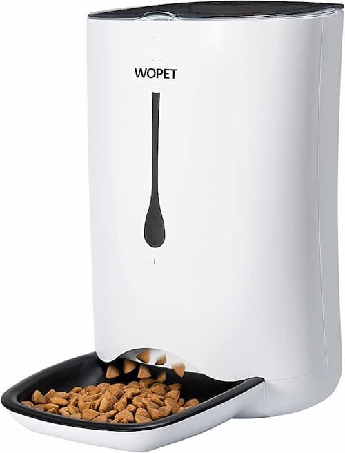 wopet automatic pet feeder food dispenser for cats and dogs