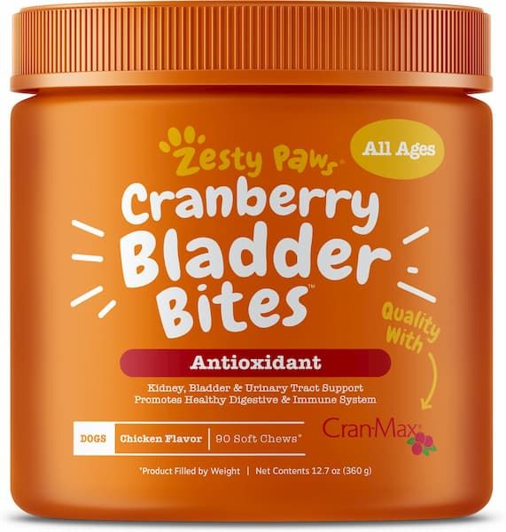 zesty paws cranberry bladder bites